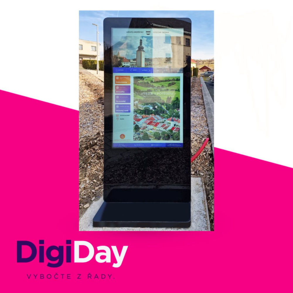 Odolná úřední deska DigiDay